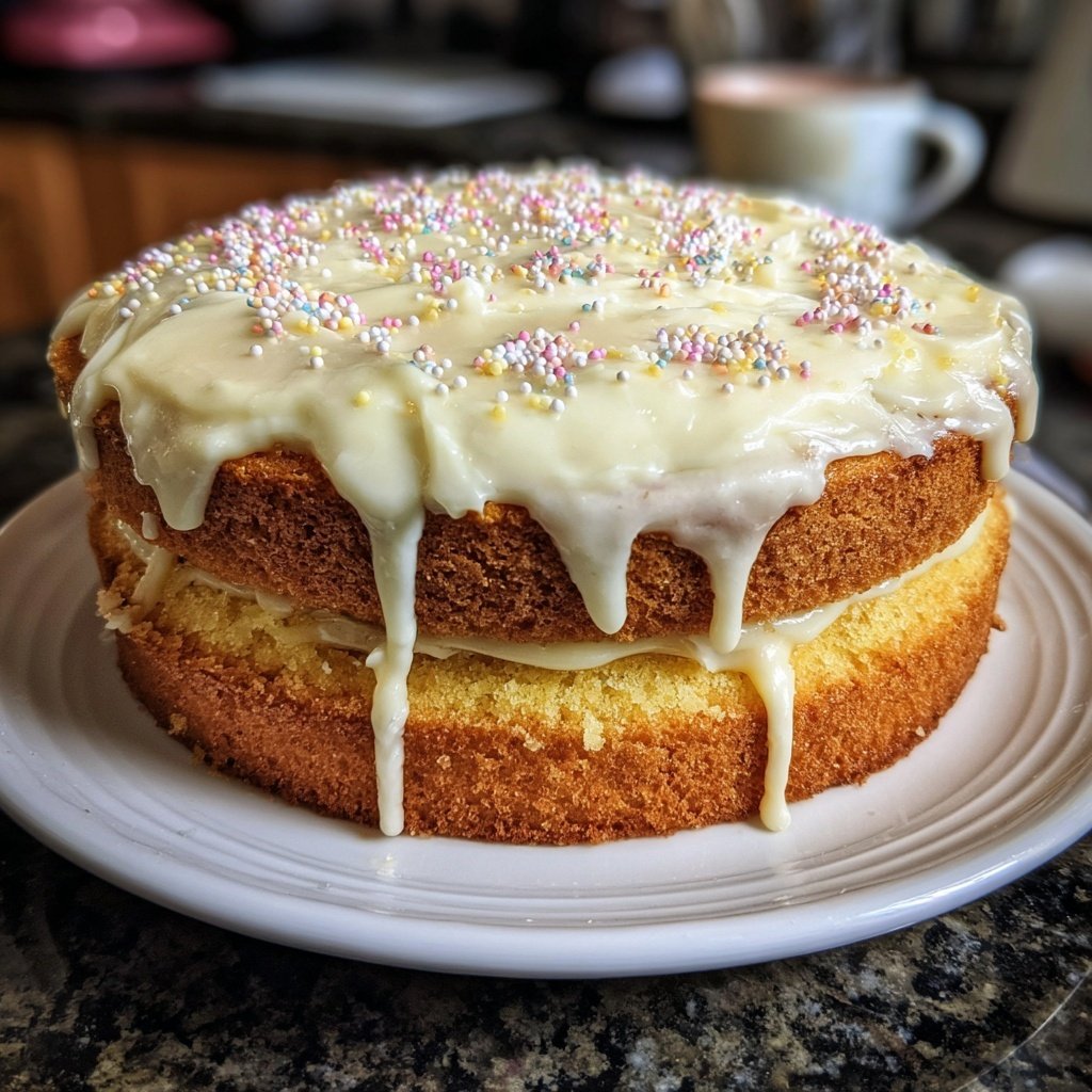 Dessert Vanilla Sponge Cake