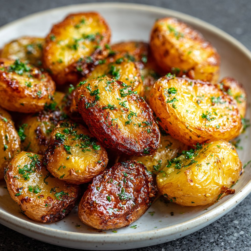 Herb Butter Airfryer Potatoes