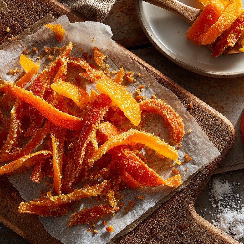 Candied Orange Peel for Baking Boxes