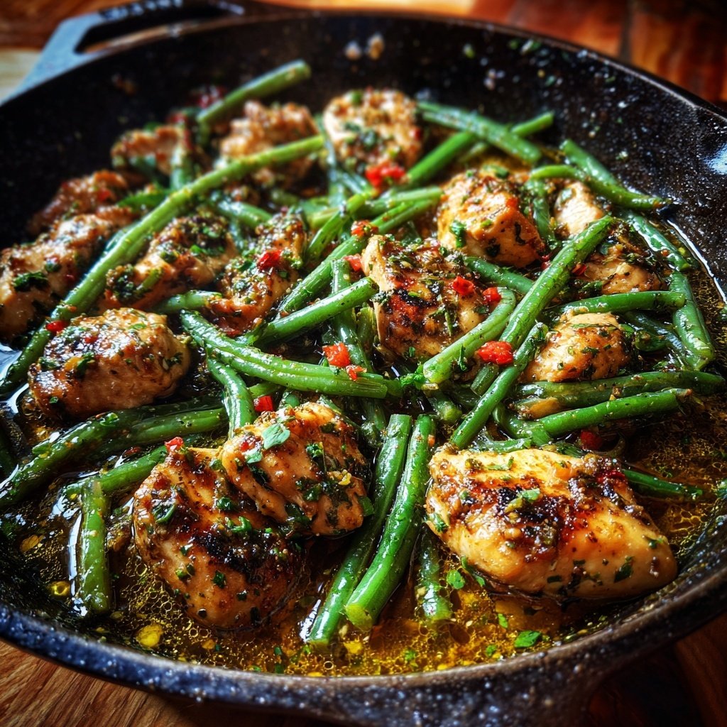 Herbed Chicken & Green Bean Skillet