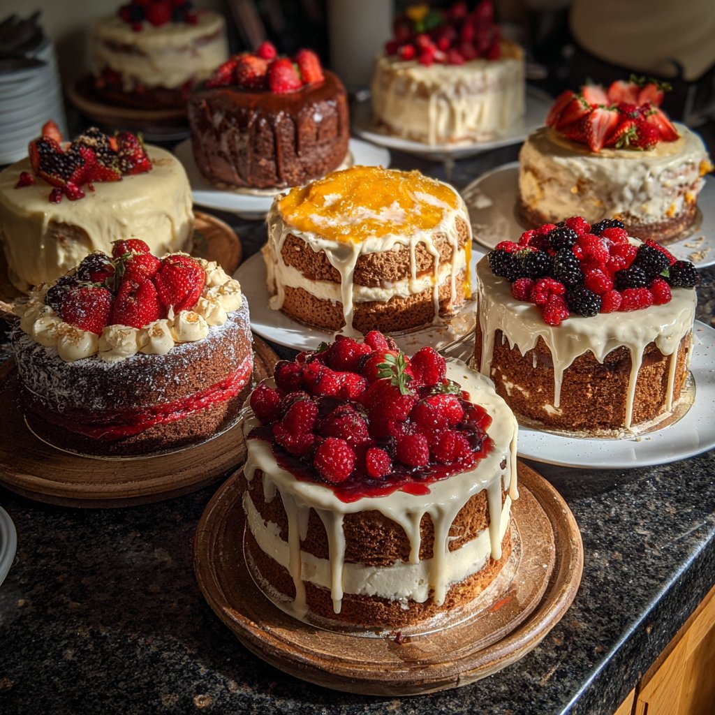 20 Birthday Cakes for Adults: Fruit and Cream