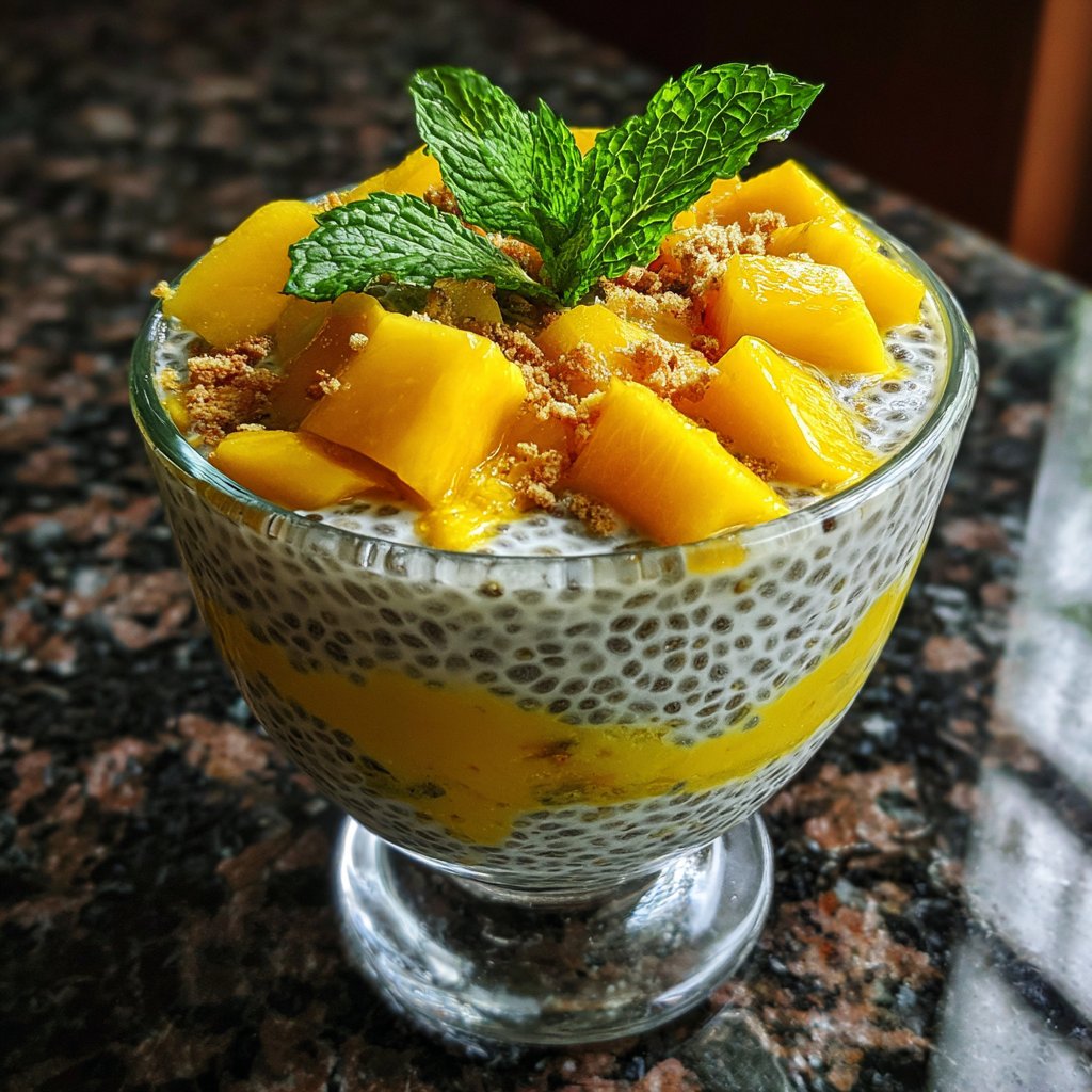 Refreshing Mango Chia Pudding