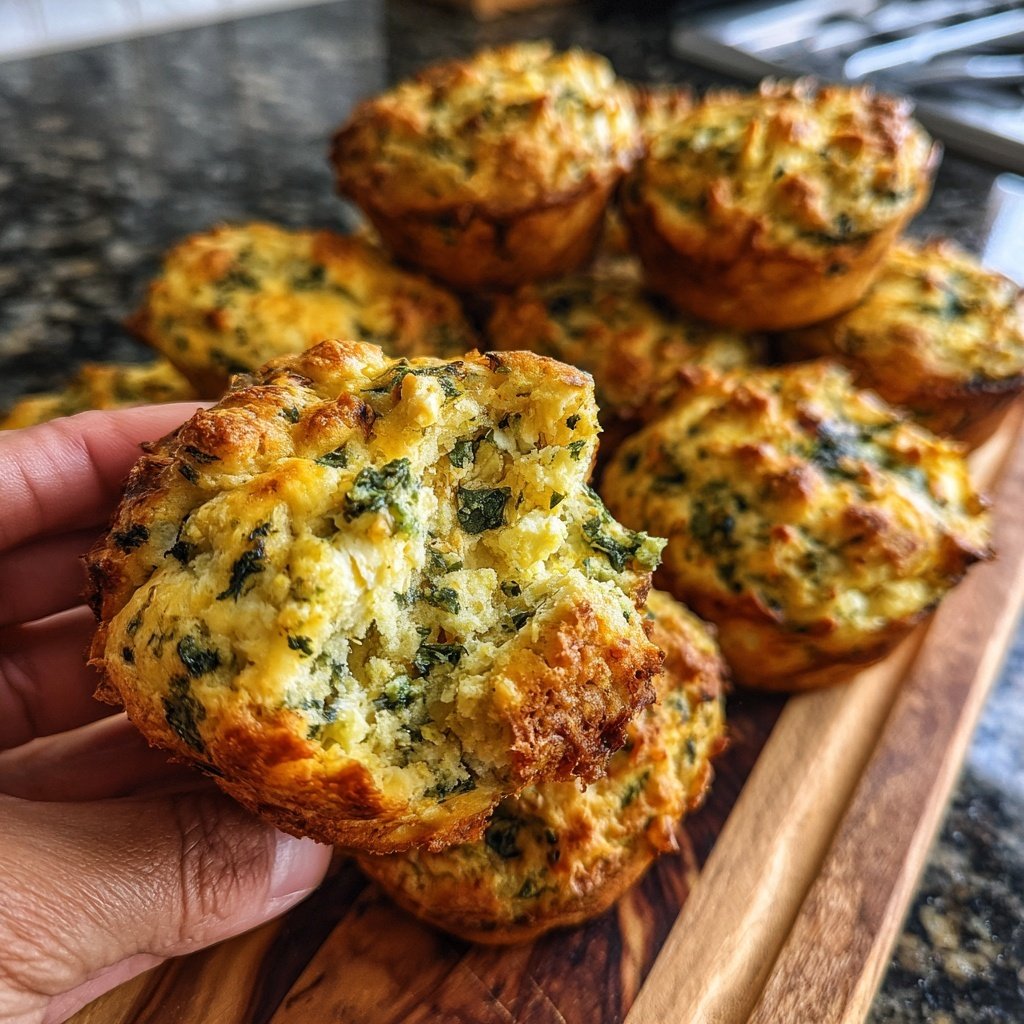 Savory Spinach and Feta Muffins